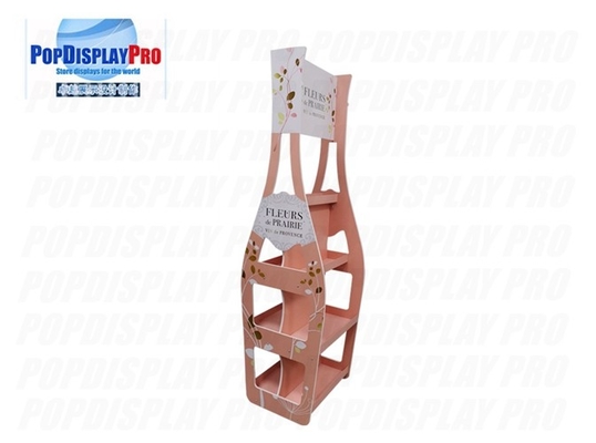 Red Wine Product Display Stand 2 Way Displaying 4 Metal Shelves Light Duty