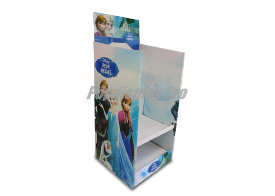 Free Standing Cardboard Floor Displays 2 Layers Side Panel Cardboard Store Displays